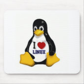 私はLinuxを愛します マウスパッド (正面)