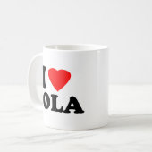 私はLolaを愛します コーヒーマグカップ (正面左)
