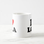 私はLolaを愛します コーヒーマグカップ (中央)
