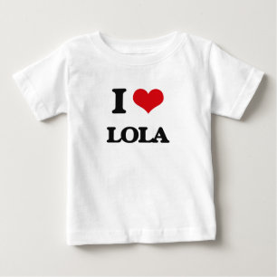 私はLolaを愛します ベビーTシャツ