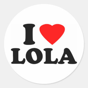 私はLolaを愛します ラウンドシール