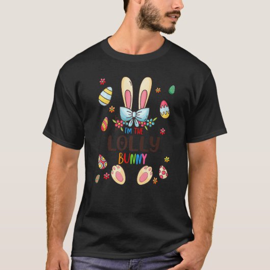 私はLolly Bunny Easter Day Matching Family Egg Tシャツ (正面)