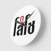 私はLOSOの☺のタイ語の原稿の☺です ラウンド壁時計 (傾斜)