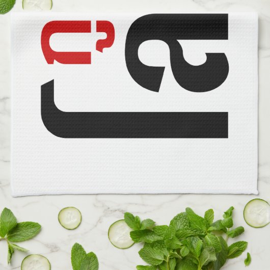 私はLOSO ☺ Thai Language Script ☺ キッチンタオル (折り畳み)