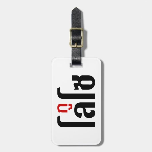 私はLOSO ☺ Thai Language Script ☺ ラゲッジタグ (正面縦)