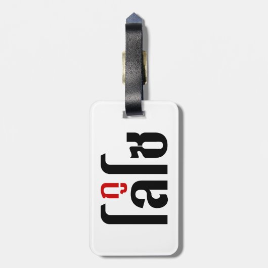 私はLOSO ☺ Thai Language Script ☺ ラゲッジタグ (裏面縦)