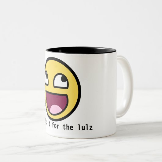 私はlulzのマグのためのそれをしました ツートーンマグカップ (正面右)