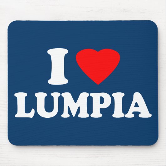 私はLumpiaを愛します マウスパッド (正面)