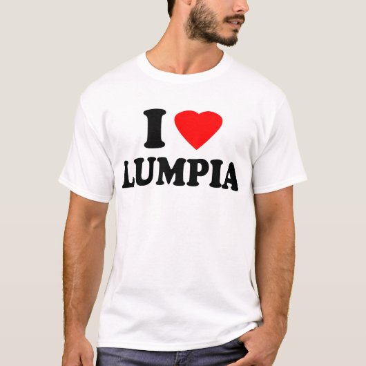 私はLumpiaを愛します Tシャツ (正面)