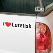 私はLutefiskを愛します バンパーステッカー (トラック上)