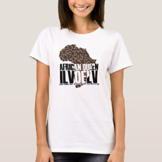 私はLVのアフリカの女王のTシャツを愛します Tシャツ