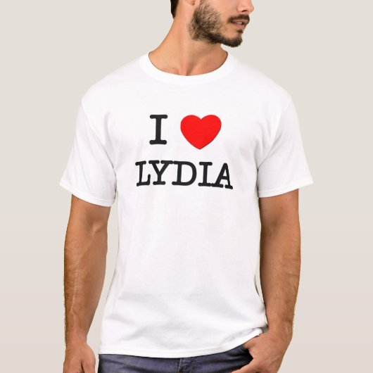 私はLydiaを愛します Tシャツ (正面)