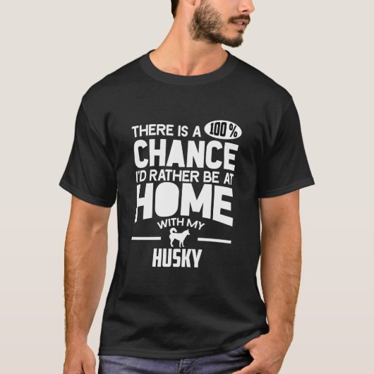 私はMと家にいるほうがましだと思う100のチャンスがある Tシャツ (正面)