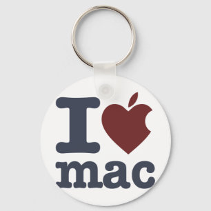 私はMacを愛します キーホルダー