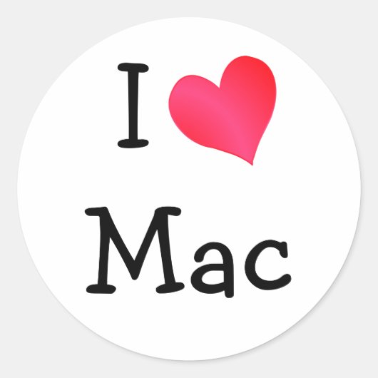 私はMac ラウンドシール (正面)