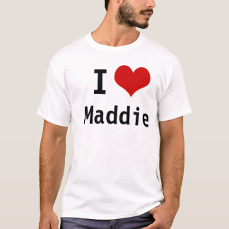 私はMaddieを愛します Tシャツ