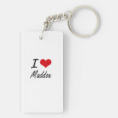 私はMaddoxを愛します キーホルダー (裏面)
