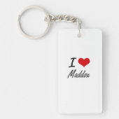 私はMaddoxを愛します キーホルダー (正面)