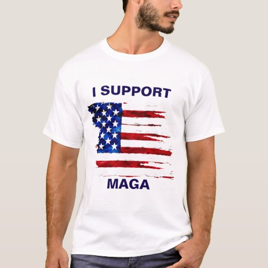 私はMAGAをサポート Tシャツ (正面)