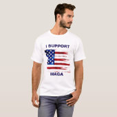 私はMAGAをサポート Tシャツ (正面フル)