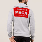 私はMAGAを生き延びた パーカ (裏面)