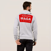 私はMAGAを生き延びた パーカ (裏面フル)