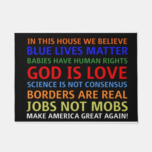 私はMAGA信じの形式で ドアマット (正面)