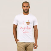 私はMagnifiqueのケーキを愛します Tシャツ (正面フル)