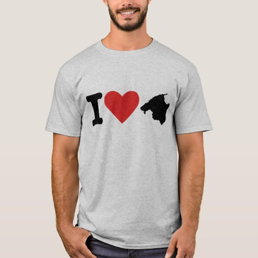 私はMajorca -スペインを愛します Tシャツ (正面)