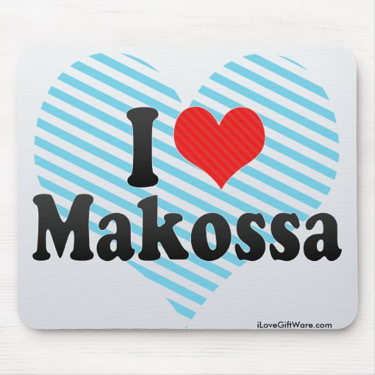 私はMakossaを愛します マウスパッド (正面)