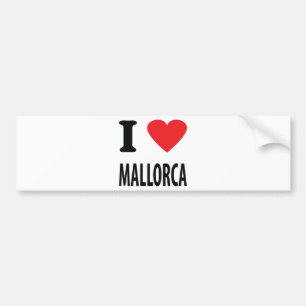 私はmallorcaアイコンを愛します バンパーステッカー