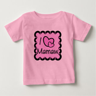 私はMamawのかわいいTシャツを愛します ベビーTシャツ