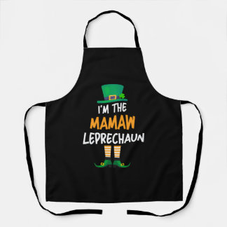 私はMamaw Leprechaun St Patrick's Day Family P エプロン
