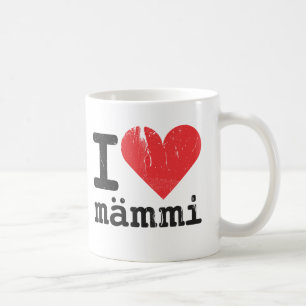 私はMämmiのクラシックで白いマグを愛します コーヒーマグカップ