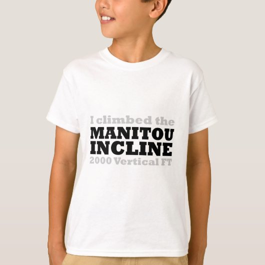 私はManitouの傾斜に上りました Tシャツ (正面)