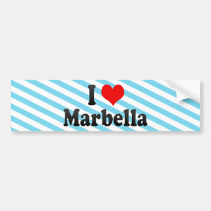 私はMarbella、スペインを愛します バンパーステッカー