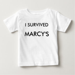 私はMARCYのワイシャツを生き延びました ベビーTシャツ