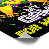 私はMardi Grasのゲームを一時停止したビデオゲームMardi G ポスター (角)