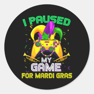 私はMardi Grasのゲームを一時停止したビデオゲームMardi G ラウンドシール