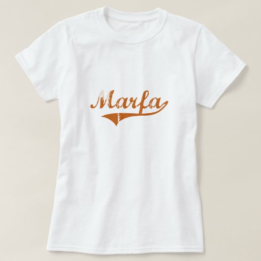 私はMarfaテキサス州を愛します Tシャツ (デザイン正面)