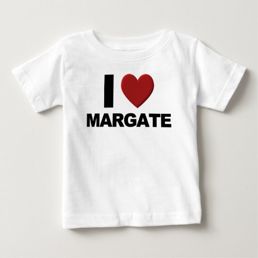 私はMargateを愛します ベビーTシャツ (正面)