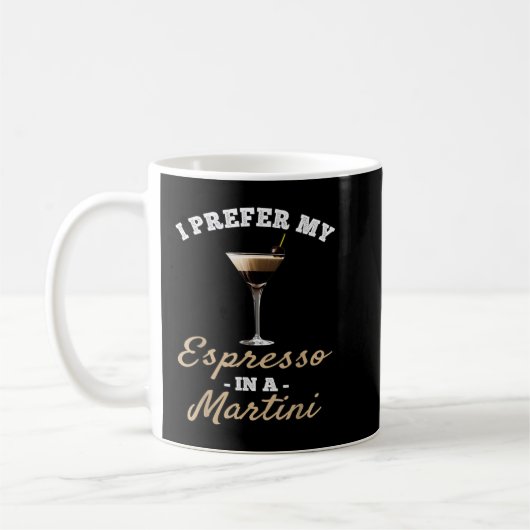 私はMartiniで私のエスプレッソを好む – Espresso Marti コーヒーマグカップ (左)