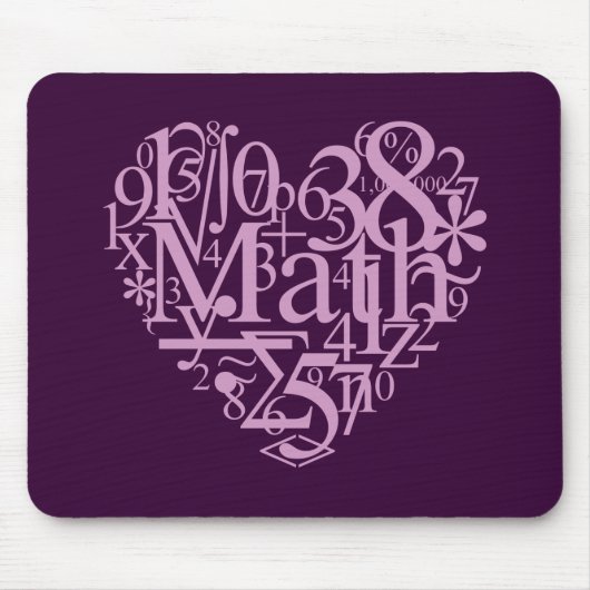 私はMathMousepadを愛します マウスパッド (正面)