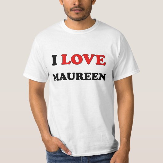 私はMaureenを愛します Tシャツ (正面)