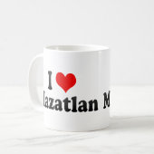 私はMazatlan、メキシコを愛します コーヒーマグカップ (正面左)