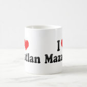 私はMazatlan、メキシコを愛します コーヒーマグカップ (中央)