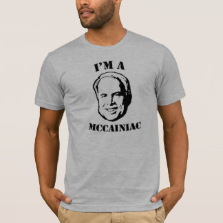 私はMcCainiacのTシャツ/ジョン・マケインのTシャツです Tシャツ