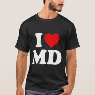 私はMdハートメリーランドが大好き Tシャツ