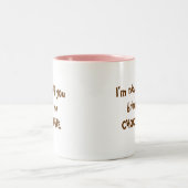 私はmeCHOCOLATEをyoubring、私より素晴らしいですより素晴らしいです… ツートーンマグカップ (中央)