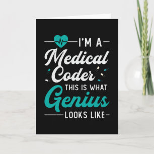 私はMedical Coder Coder Coding ICDレトロ・プログラマ カード